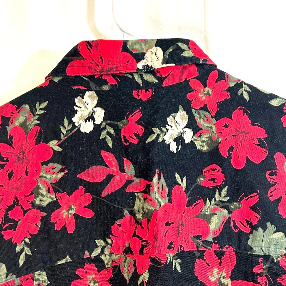 Christopher‎ & Banks Floral Cropped Jacket Size M